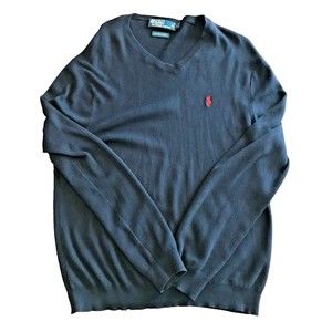 Ralph Lauren Polo Men's L V-Neck LS Pullover